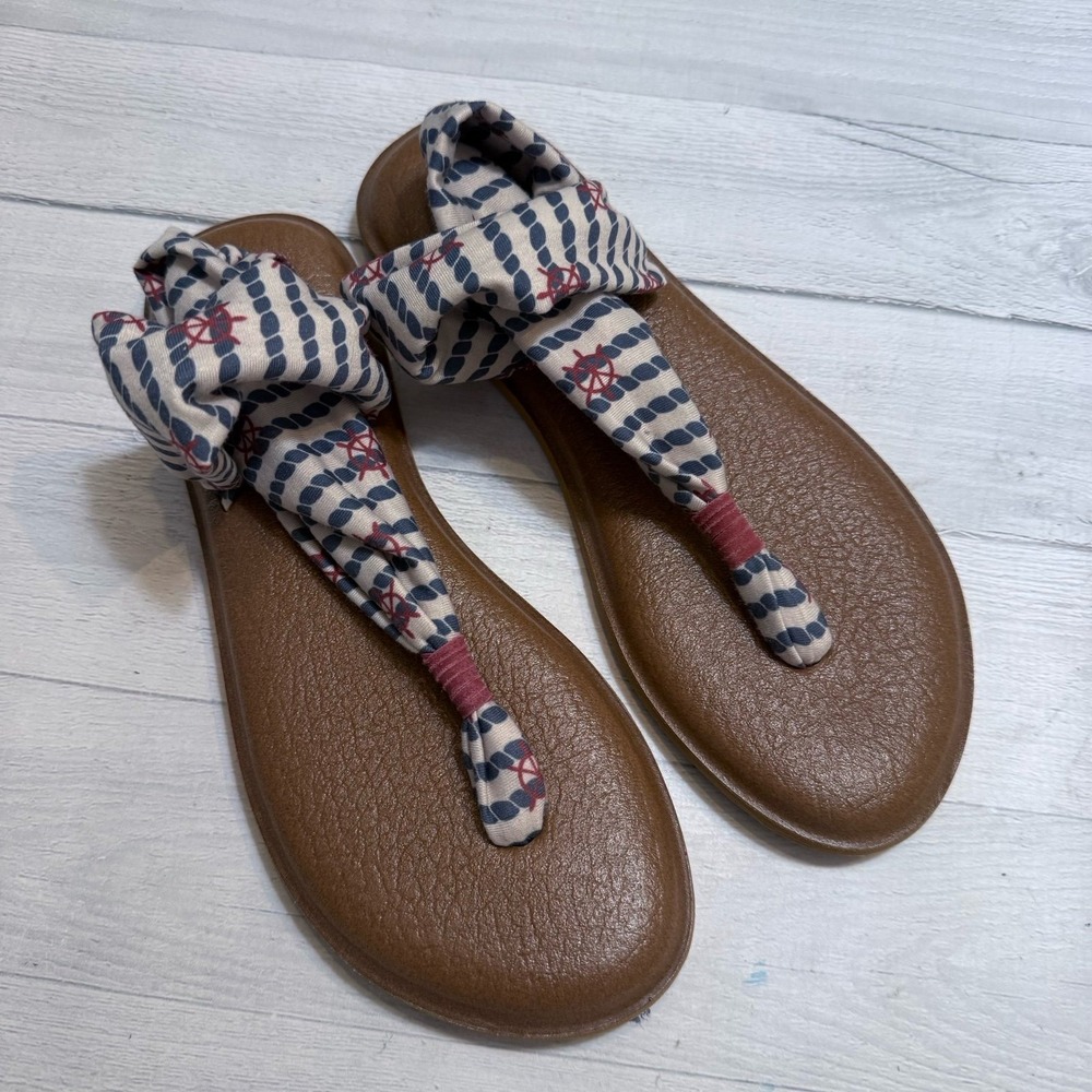 Sanuk Yoga Sling 2 Sandals blue and‎ white sailor
